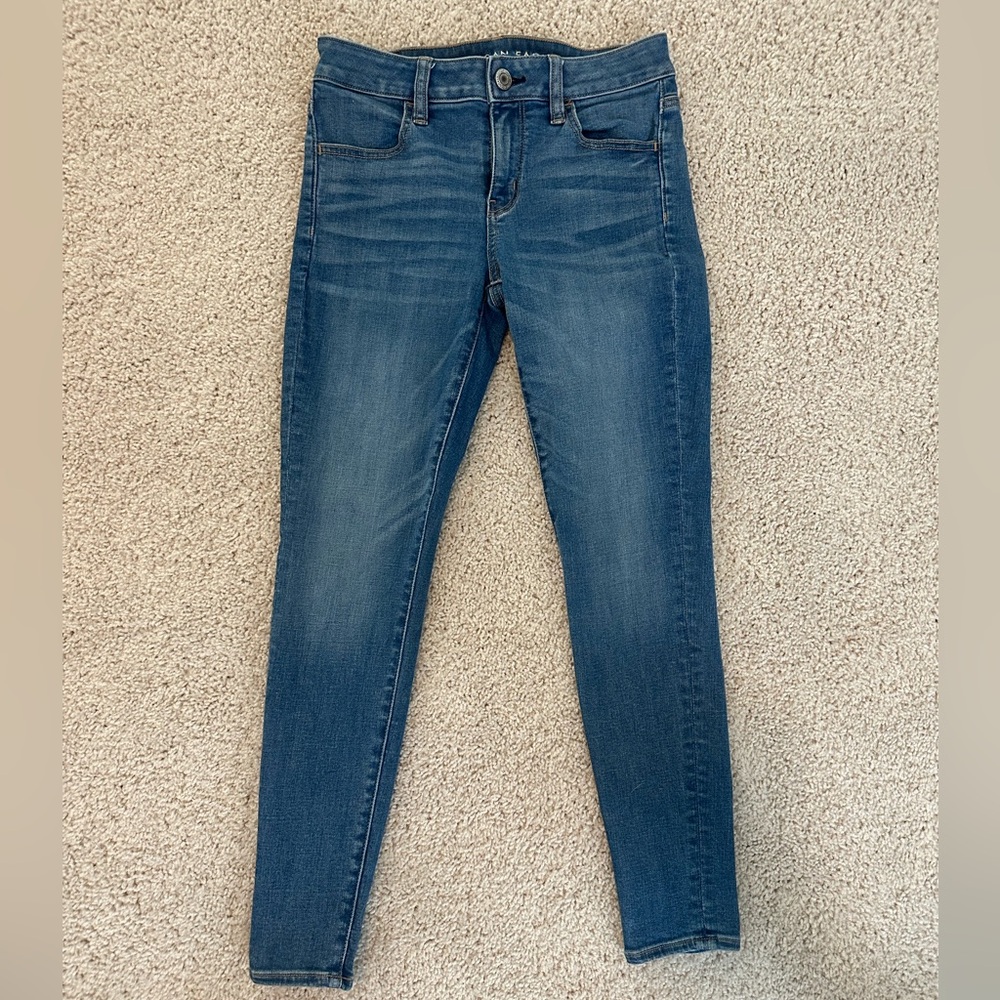 American Eagle Outfitters Dark Blue Skinny Jeans
